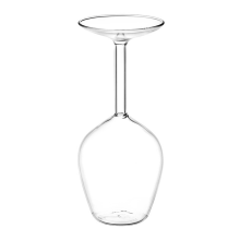 Lange steel ondersteboven wijnglas funky unieke steel glazen