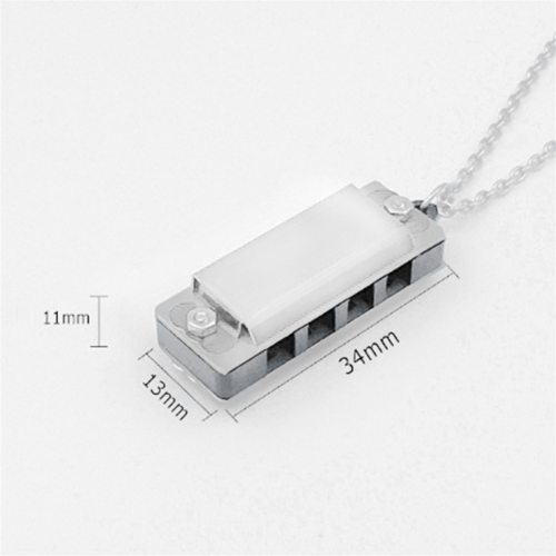 Mini Harmonica Necklace 4 Hole 8 Tone φορητό μουσικό όργανο για παιδιά και αρχάριους 2