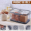 Bread Box Airtight Boxes for Kitchen Counter, Time Recording Storage Container with Lid, Holder 3