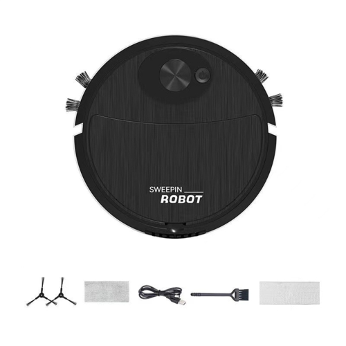 Mini Cleaning Sweeping Robot Automatic Vacuum Ultra Thin Silent Machine σκληρού δαπέδου, Μαύρο 1