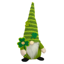 Saint 'S Day Leprechaun Plush Decorações Irish Stuffed Gnome Boneca Knomes Decoração Verde Faceless Decor-B