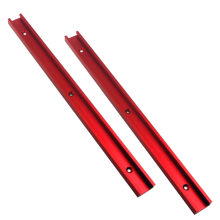 2pc Alumínio 400mm Perfil de Corte Duplo Universal 3/4 -Trilho com Orifícios de Montagem Pré-perfurados, Trilho Tipo 30