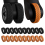 20 Pack Luggage Wheel Covers, Adhesive Silicone Suitcase Anti Fall-Off Protector for Single 3