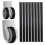 20 Pack Luggage Wheel Covers, Adhesive Silicone Suitcase Anti Fall-Off Protector for Single 9