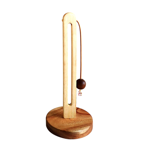 Stand-Up-Papierhandtuchrollenhalter aus Holz, Einhand-Küchenspender, mit rutschfester, beschwerter Basis 1