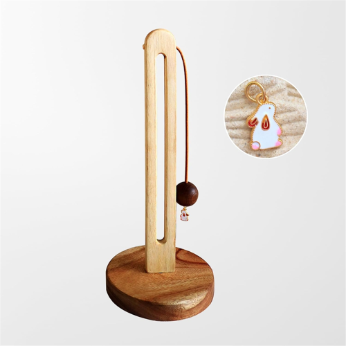Stand-Up-Papierhandtuchrollenhalter aus Holz, Einhand-Küchenspender, mit rutschfester, beschwerter Basis 2