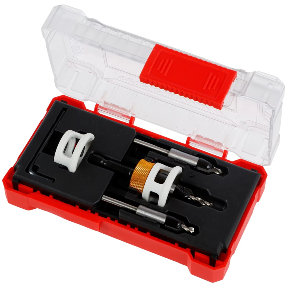 Countersink Drill Bit Set With Adjustable Depth Stop 4852214050823