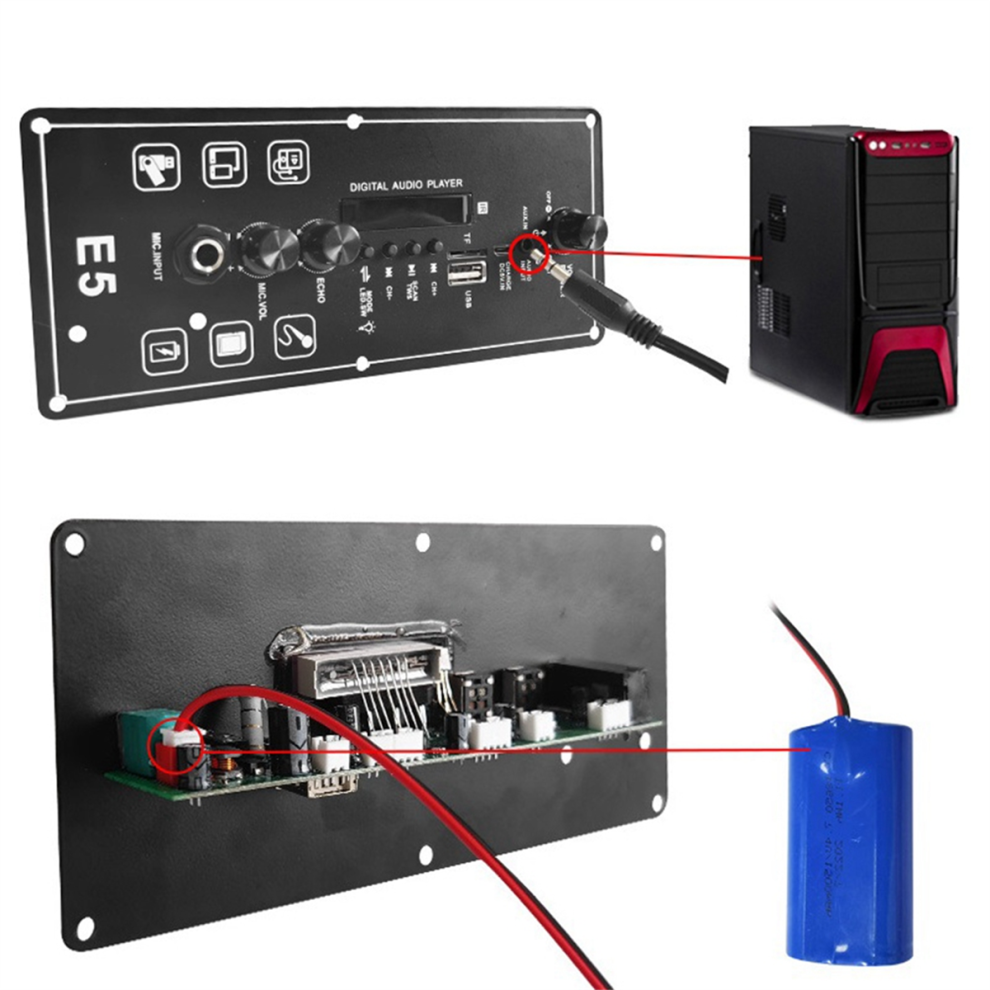 Bluetooth Audio 15W Amplifier Board With Fm Bt Audio Portable Speaker 4852214048431