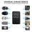 2 pezzi telecomando universale multifrequenza per cancello garage 3