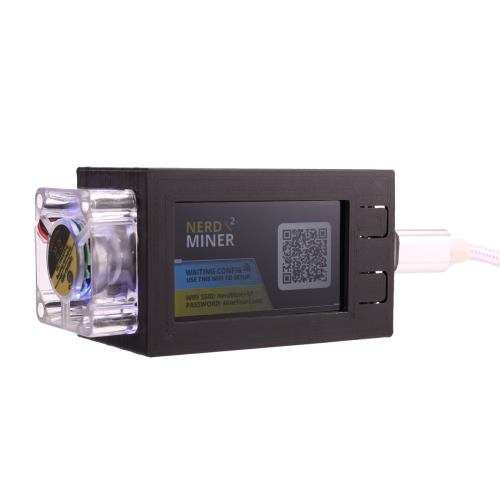 Per Nerdminer V2 Pro Miner 78KH/S Mini Bitcoin Lottery Miner Nero 1
