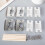 4 Pack Door Latch Strike Plate - Κιτ επισκευής πλάκας κλειδαριάς πόρτας 5