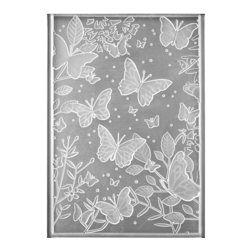 3D Embossing Folder,Textured Flower Leaf Butterfly Embossing Template