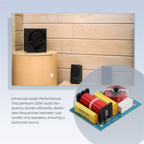 2 Way Audio Frequency Divider DIY Bass Speaker Subwoofer Crossover 2