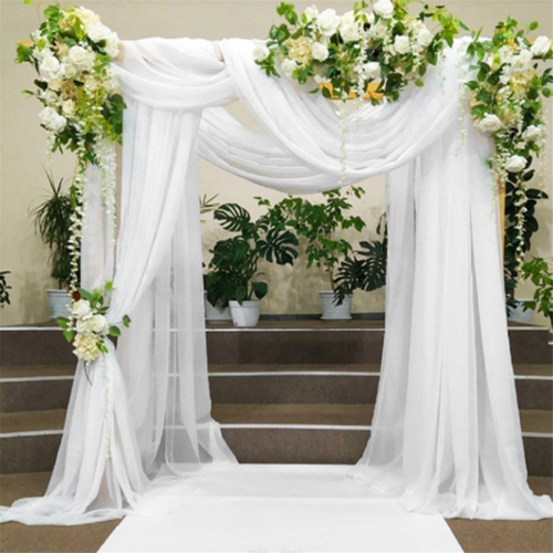 Tecido para drapeado de arco de casamento 29,5 polegadas x 19,6 pés para cerimônia de casamento 2