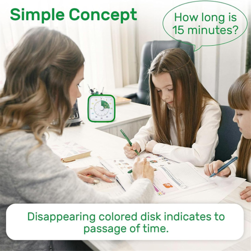 60Minute Visual Timer,Dinosaur Disk Timer for Kids and Adults 1