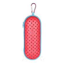 Swim Goggle Case For Swimming Goggles, EVA Carrying Case rose Red