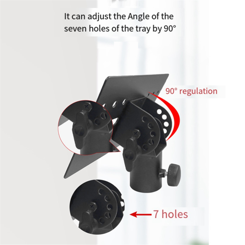 Rotatable 35mm Mount Tripod Pole DJ Speaker Stand Adapter Top Cap 2