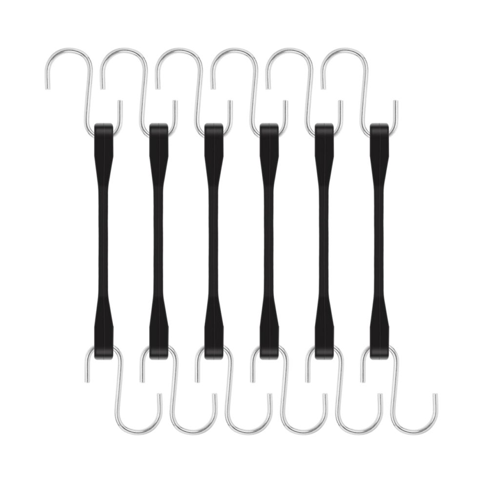 Rubber Cords With Hooks 6 Inch,Rubber Bungee Cords Heavy Duty 4852214058782
