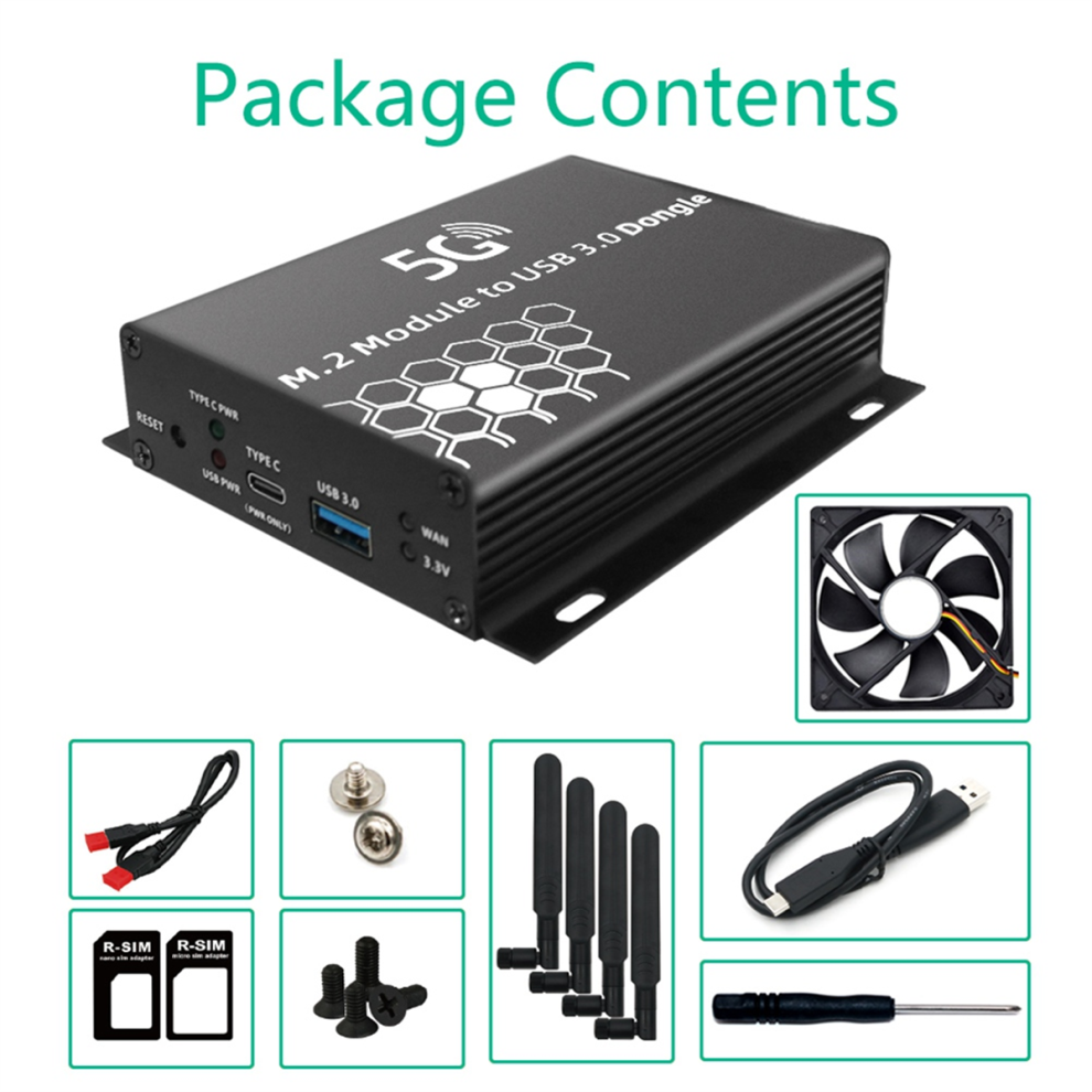 Photos - Card Reader / USB Hub M.2 NGFF 4G/5G Module to USB 3.0 Adapter M2 Wifi Card