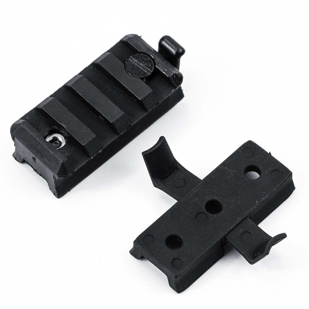 1 paire de rails de guidage en nylon pour casque et lampe de poche, 20 mm, A