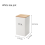 3Pcs Three-Piece Sealed Cans Simple Style Bamboo Lid,Black 2