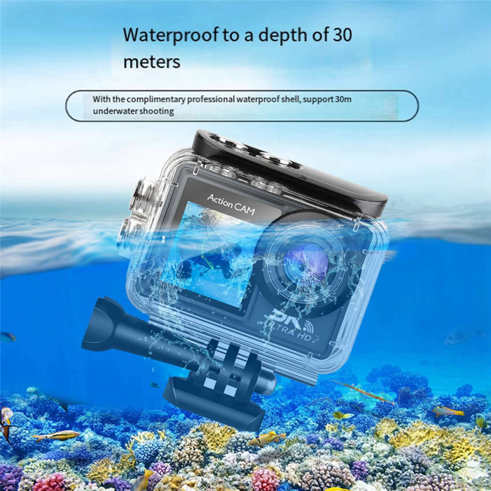 Wifi Anti-Shake Action Camera 5K 30Fps Dual Screen 170 Wide Angle 4852214063533