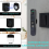 Magnetic Remote Control Holder Wall Mount, 4 Pair Black 6