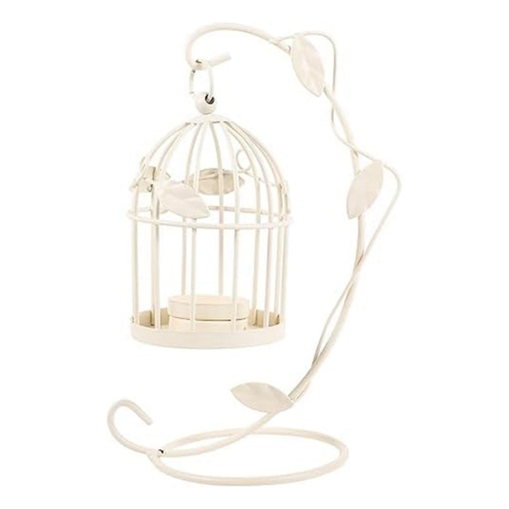 Bougeoir en forme de cage à oiseaux creuse, lanterne suspendue, A