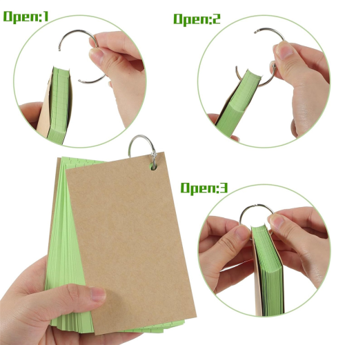 Flash Cards, 600 PCS Multicolor Index Cards Κάρτες αναθεώρησης 2