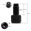 M16X1.5 Threads Προσαρμογέας εξοικονόμησης CO2 88G 90G Προσαρμογέας εξοικονόμησης CO2 Μαύρο 7