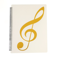 Pasta para partituras, 60 páginas, partitura/suporte, (branco)
