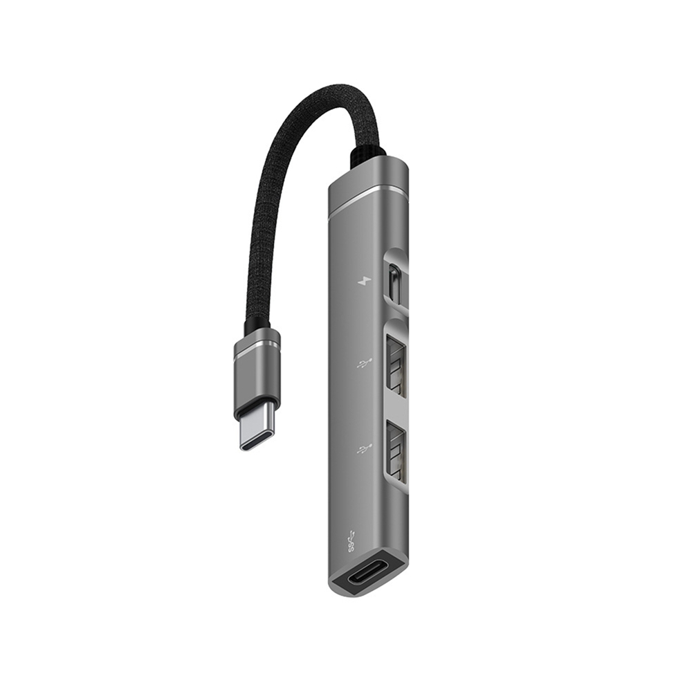 Portable Pd Charging Hub Type-C Usb C Expansion Dock, Grey 4852214068743