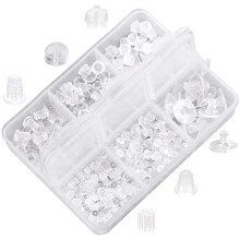 Rubber Earring Safety Back Plug Replacement Kit (550 -600Pcs)