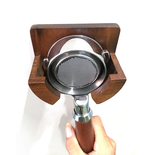 Coffee Portafilter 51MM-58MM Wall Rack Ξύλινη βάση φίλτρου καφέ 2