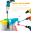 4Pack Resin Mixer Paddles,Epoxy Mixer Attachment for Drill 5