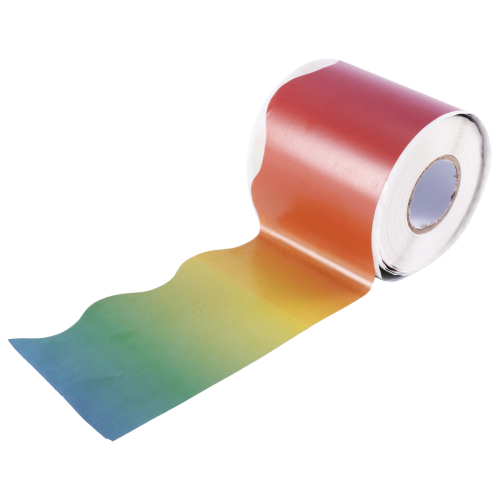 Αυτοκόλλητα πίνακα ανακοινώσεων Rainbow Straight Border Trim 1