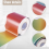 Αυτοκόλλητα πίνακα ανακοινώσεων Rainbow Straight Border Trim 6