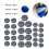 32Pcs Tire Repair Patch Tools Kit, Tire Patch Roller for Trucks 42mm 7