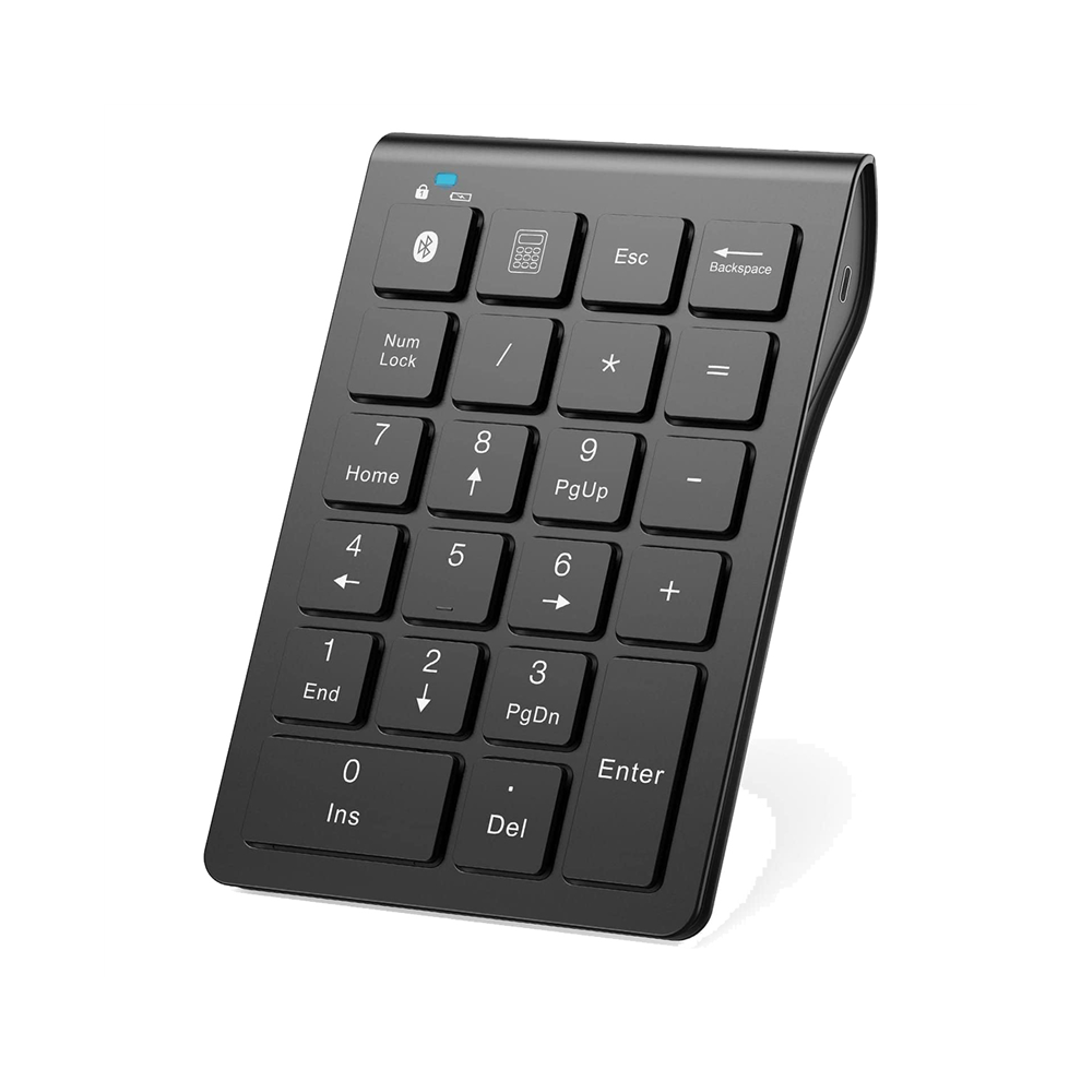 Wireless Bluetooth Numeric Keypad, 22-Keys Portable Slim Numeric Pad-image-OPC-PG9QWJ8-NEW
