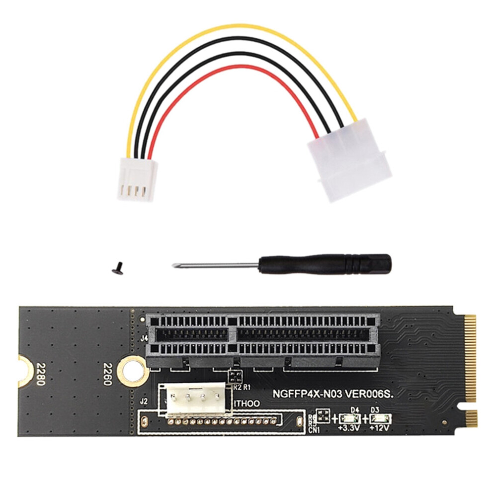 Ngff M2 To Pci-E 4X X1 Slot Riser Card Adapter For Miner Mining 4852214080066