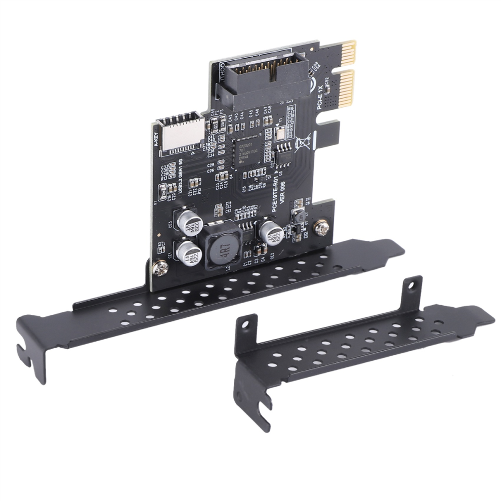 Photos - Card Reader / USB Hub PCI-E 1X To USB 3.2 GEN1 5Gbps 20Pin Front Panel Header Riser Card