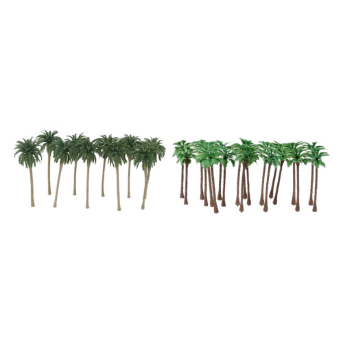 40 τμχ Coconut Palm Model Trees/Scenery Model Plastic Artificial