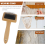 Ταπετσαρία υφαντικής χτένας Μακραμέ Slicker Brush Βαμβακερό σχοινί Ανοιχτός κόμπος 5