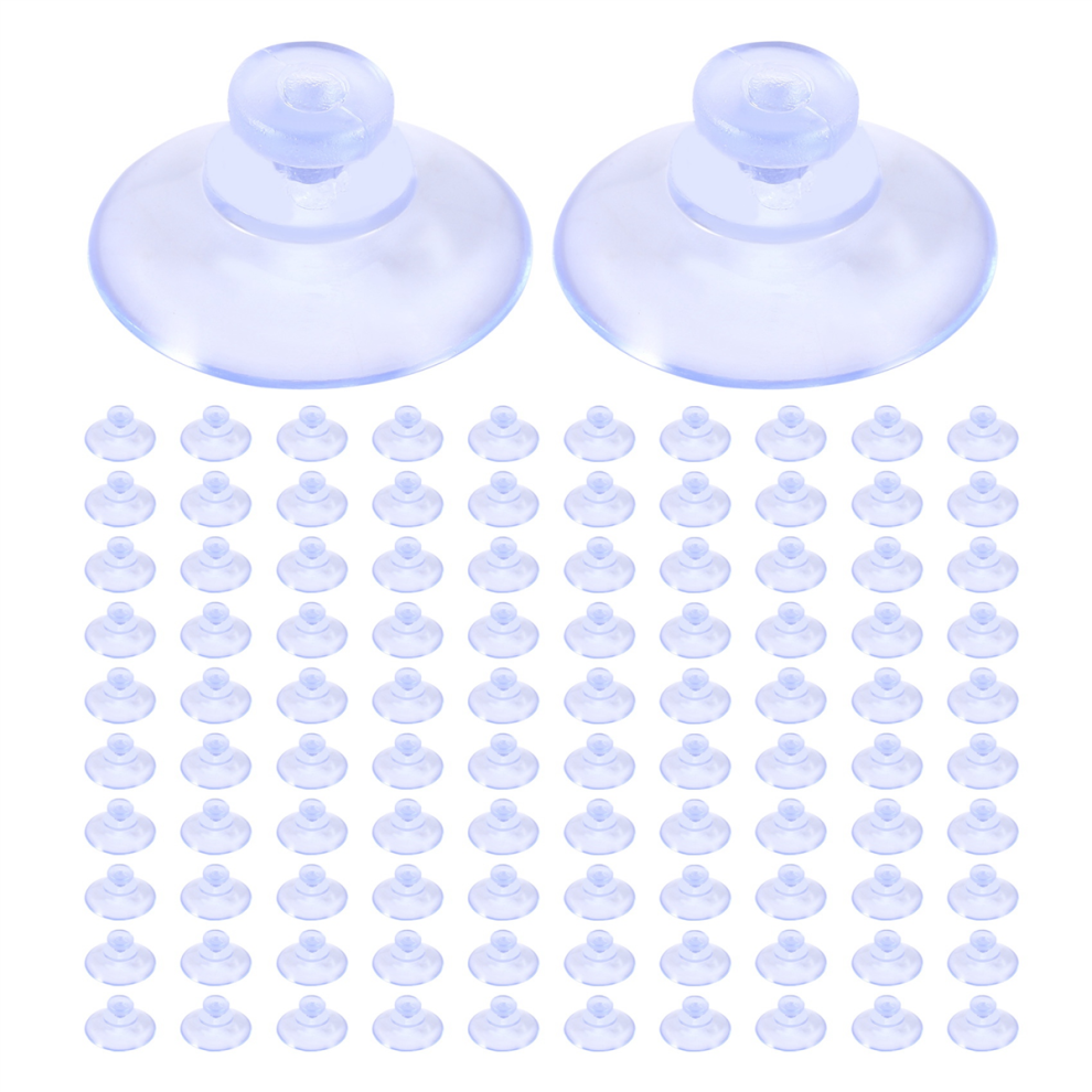 100Pcs Transparent Suction Cups, For Outdoor, Kitchen,Window 20Mm 4852214083890