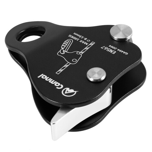 Safety Climbing Protective Ascender 220LB Rope Grip,Black 1