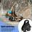 Safety Climbing Protective Ascender 220LB Rope Grip,Black 5