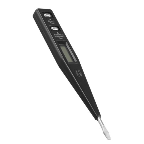 Lápis de teste digital Detector de voltagem AC/DC 12-220V, preto 2