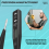 Lápis de teste digital Detector de voltagem AC/DC 12-220V, preto 6