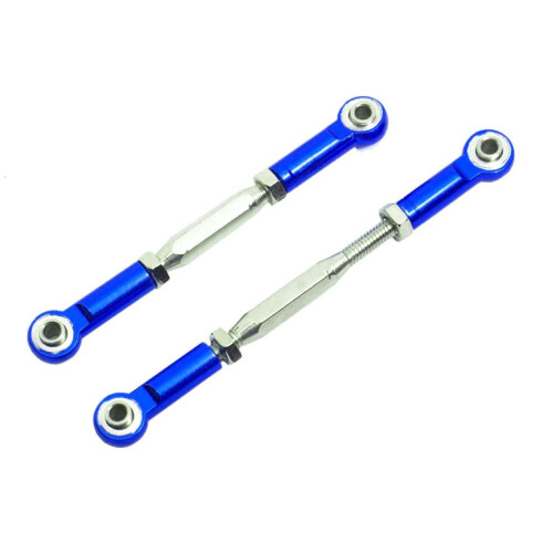 2Pcs Metal Adjustable Steering Linkage Servo Link Pull Rod,3
