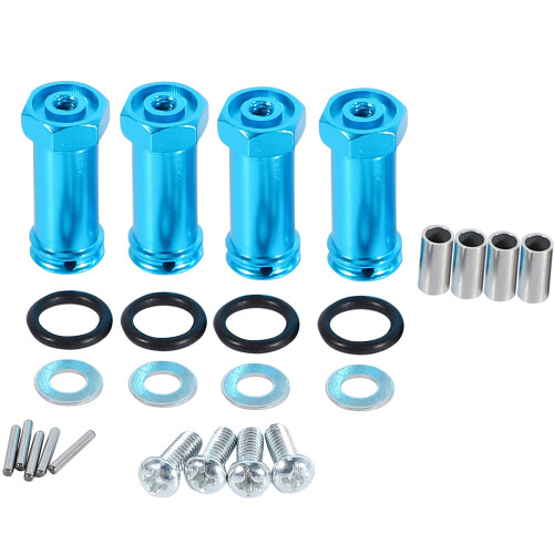 Προσαρμογέας επέκτασης αλουμινίου 12Mm Hex Hub 24Mm για 1/18 Blue 1
